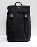 Asos Hiker Backpack In Black With Clip Detail - Black