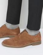 Jack & Jones Billy Suede Toe Cap Derby Shoes - Tan