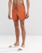 Pull & Bear Swim Shorts In Orange - Orange