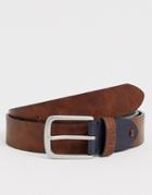 French Connection Keeper Buckle Belt-brown