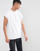 Asos Oversized Sleeveless T-shirt - White