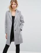 New Look Tailored Coat - Gray
