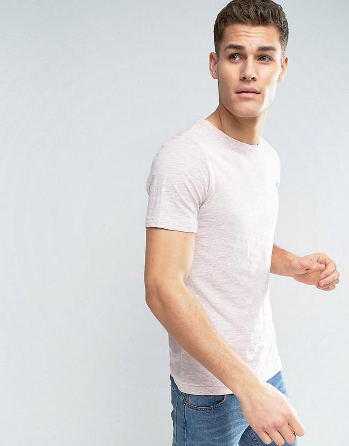 Jack & Jones Premium Melange Tee - Pink