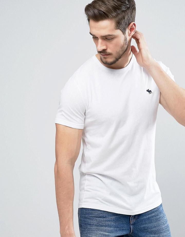 Abercrombie & Fitch Core T-shirt Muscle Slim Fit In White - White