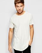 Esprit T-shirt With Raw Edges - Off White