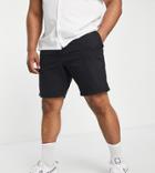 French Connection Plus Chino Shorts In Black