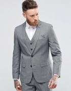 Harry Brown Puppy Tooth Slim Fit Suit Jacket - Gray