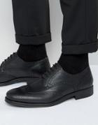 Selected Homme Oliver Brogue Shoes - Black