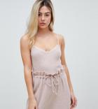 Micha Lounge Knitted Cami Top In Soft Rib Two-piece - Pink