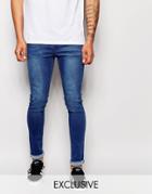 Liquor & Poker Jeans Stretch Skinny Fit Mid Indigo - Indigo Wash