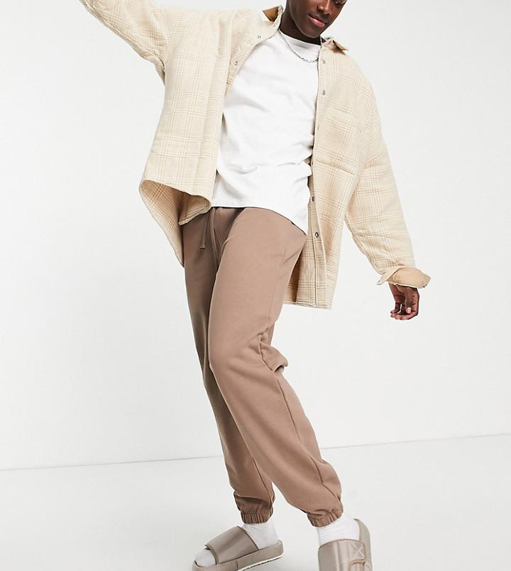 Collusion Sweatpants In Mocha Brown
