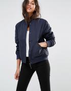 Lee Padded Bomber Jacket - Blue