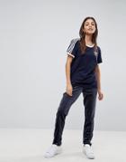 Adidas Originals Firebird Track Pant In Navy Velvet - Blue