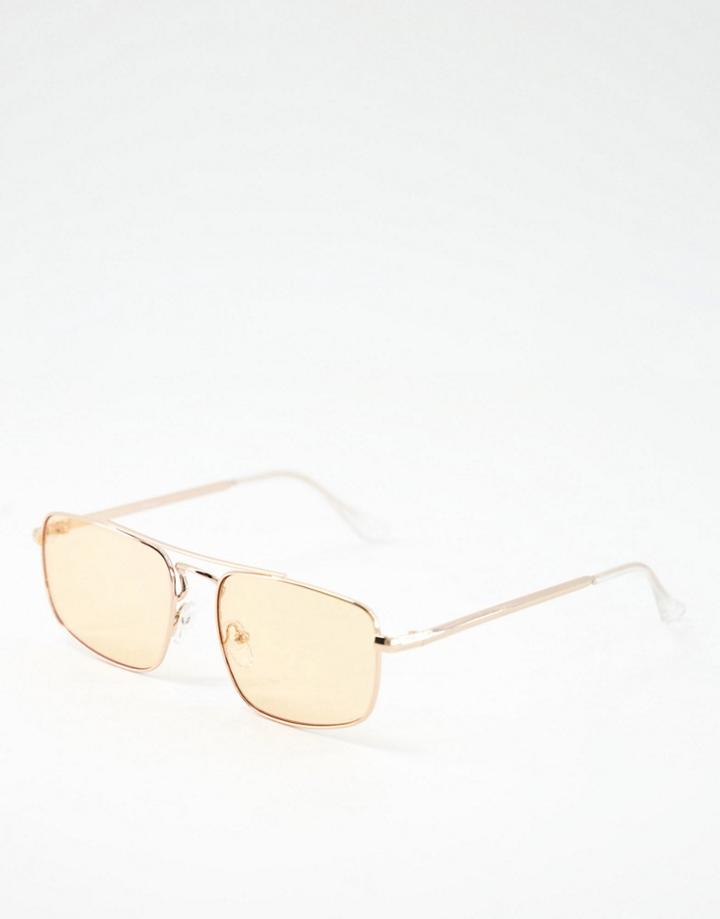 Jeepers Peepers Unisex Aviator Sunglasses In Orange