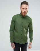 Nudie Jeans Co Henry Regular Fit Pigment Dyed Shirt - Green