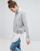 Monki Pocket Detail Sweater - Gray