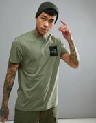 The North Face Fine Box Logo T-shirt In Green - Green
