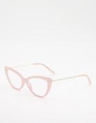 Quay Lustworthy Cat Eye Clear Lens Glasses
