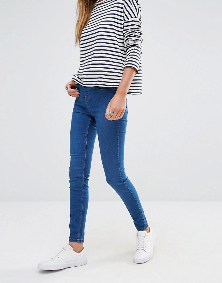 New Look Blue Wash Jegging - Blue