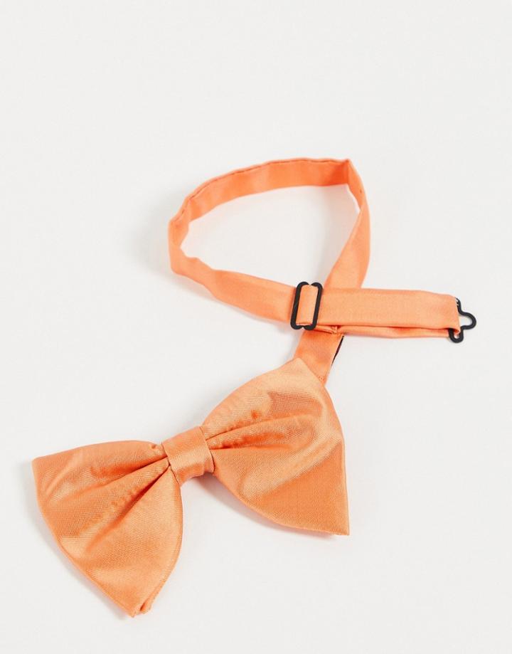 Devils Advocate Angel Wing Satin Bow Tie-orange