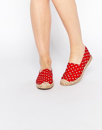 London Rebel Dot Espadrilles