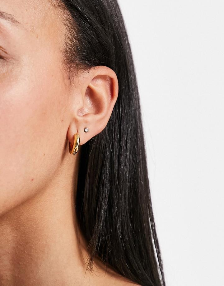 Whistles Huggie Hoop Earring In Gold