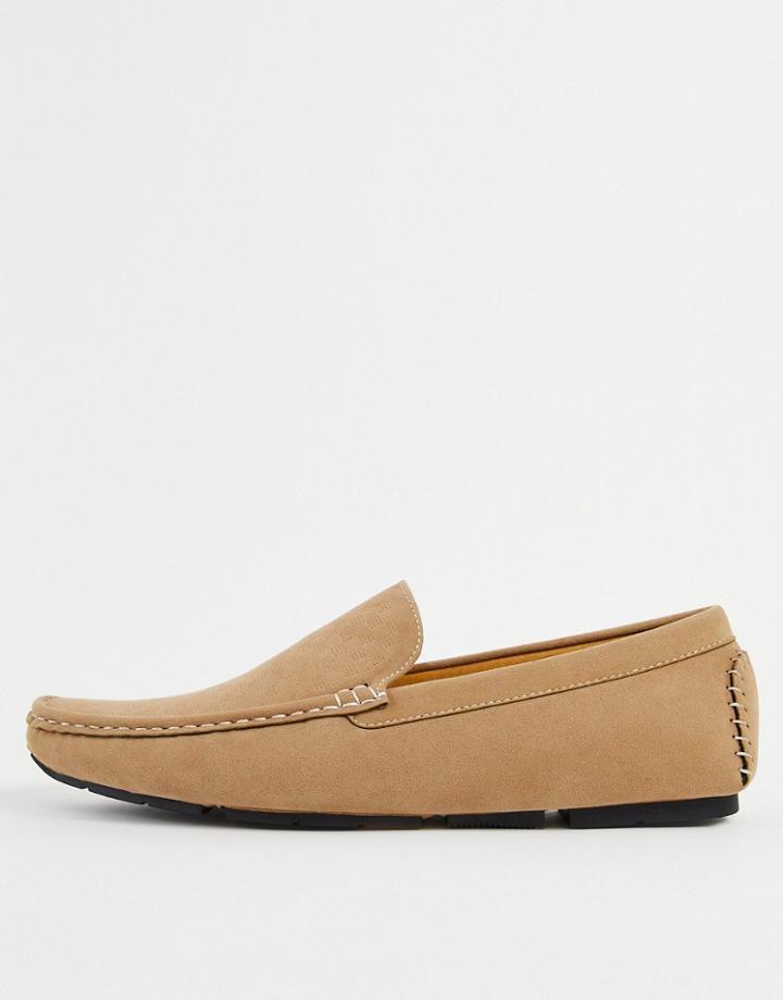 Truffle Collection Driving Shoes In Mocha-brown