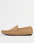 Truffle Collection Driving Shoes In Mocha-brown