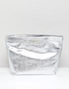 Carvela Large Cosmetic Bag - Silver