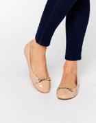 Miss Kg Nakita Bar Ballet Flats - Beige
