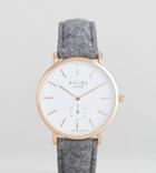 Reclaimed Vintage Inspired Wool Watch In Gray 36mm Exclusive To Asos - Gray