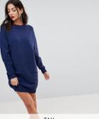 Y.a.s Tall Knitted Dress-blue