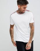 New Look Ringer T-shirt With Side Stripe In White - White