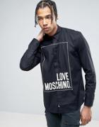 Love Moschino Square Logo Printed Shirt - Black
