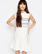 Samsoe & Samsoe Apin Drop Waist Dress - Cream