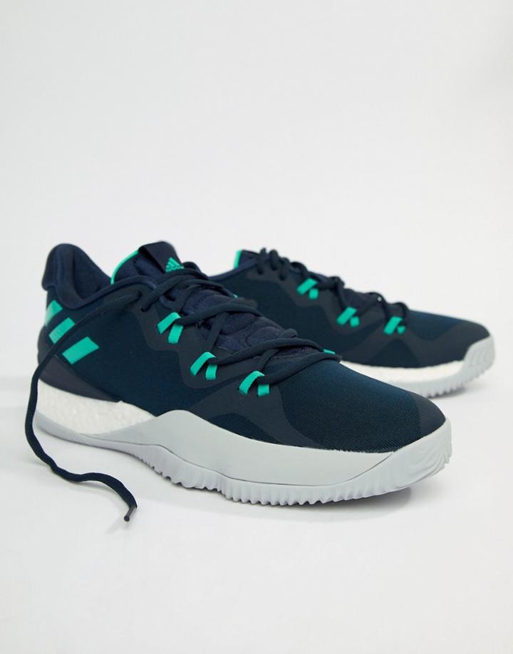 Adidas Basketball Crazy Light Boost 2018 Sneakers In Navy Db1068 - Navy