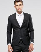 Jack & Jones Premium Skinny Suit Jacket In Black - Black
