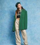 Collusion Leather Look Wide Leg Pants With Boxer Waistband-white