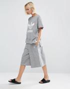 Adidas Originals Three Stripe Culottes - Gray