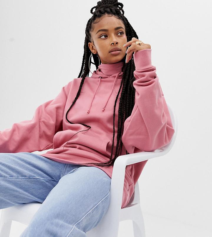 Collusion Regular Fit Hoodie In Pink - Pink