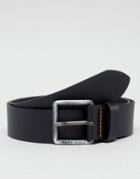 Boss Casual Jeeko Smooth Leather Belt In Black - Black