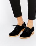 Asos Magic Velvet Brogues - Black