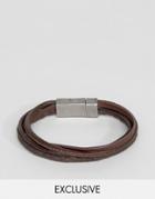 Seven London Leather Multi Bracelet In Brown - Brown