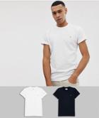 Farah 2 Pack T-shirts In Black/white