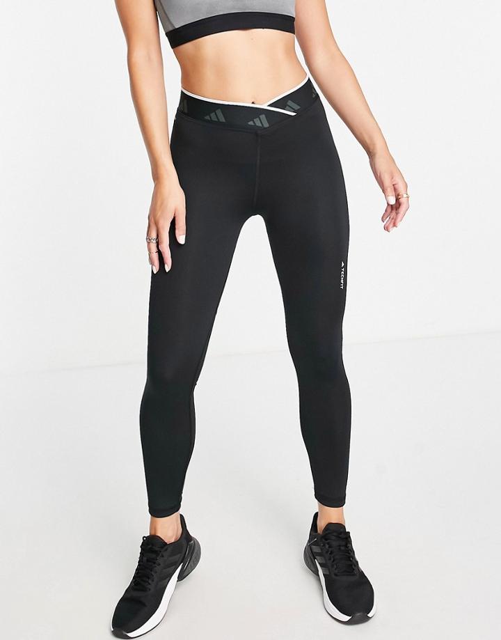 Adidas Training Techfit Leggings In Black