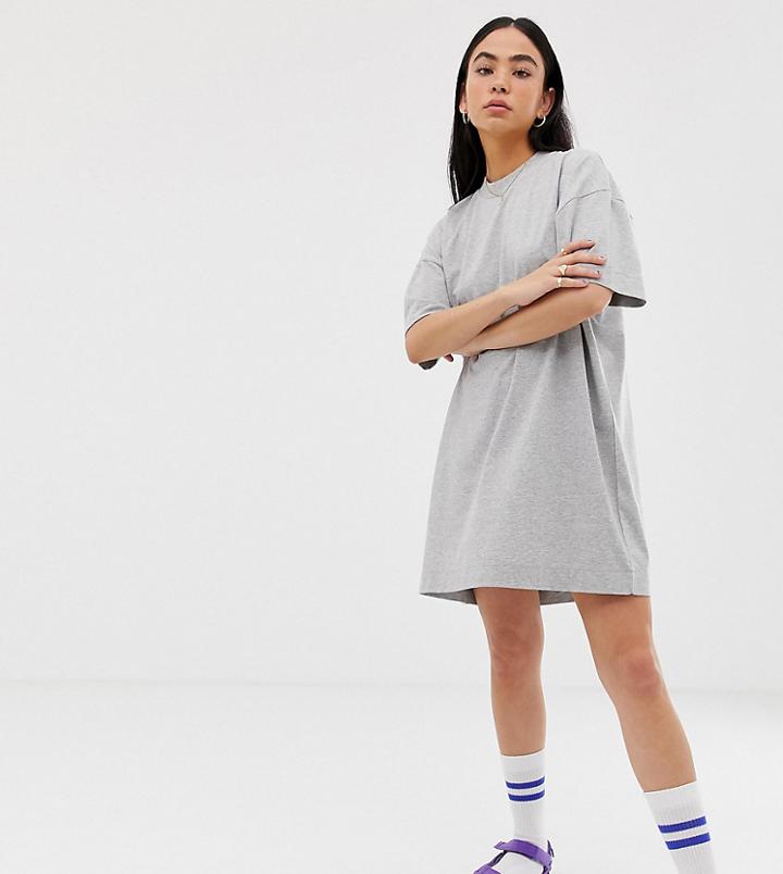 Collusion Mini T-shirt Dress-gray