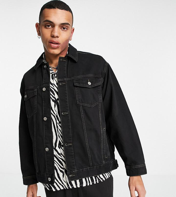 Collusion Denim Jacket In Black