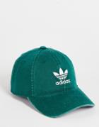 Adidas Originals Relaxed Snapback Cap In Collegiate Green