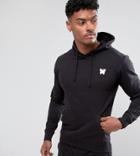 Good For Nothing Hoodie In Black With Chest Logo