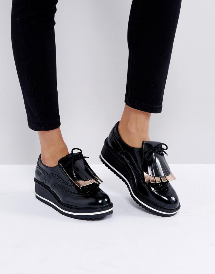 Bershka Chunky Loafer - Black